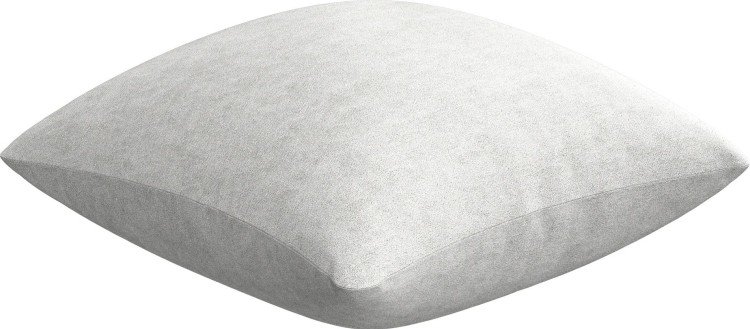 Подушка квадратная «Кортин» софт мрамор белый