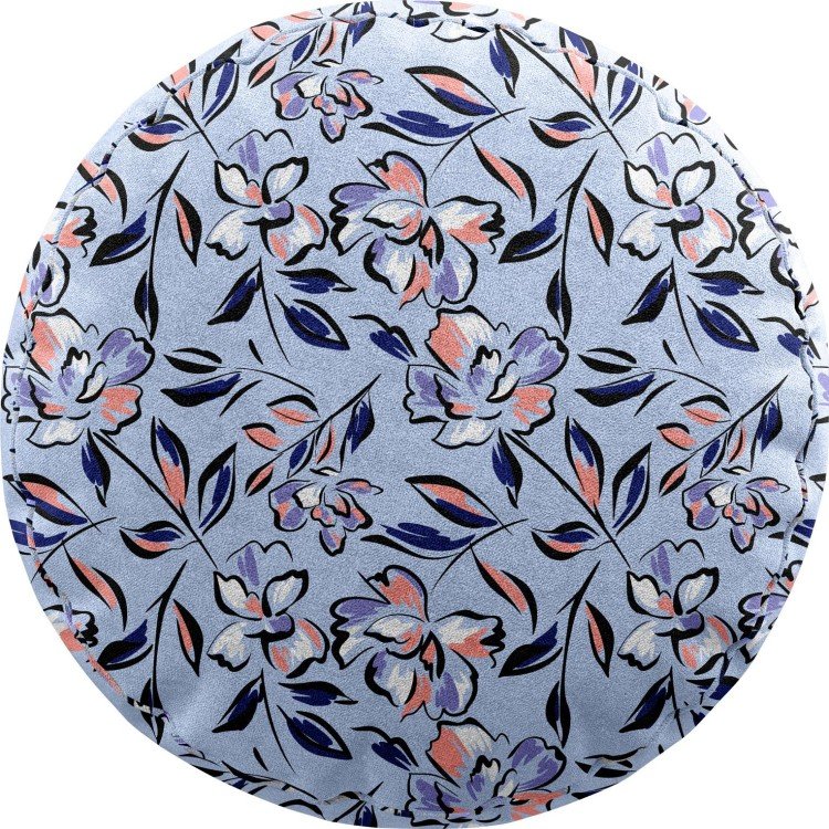 Подушка круглая Cortin «Цветочки и листочки»
