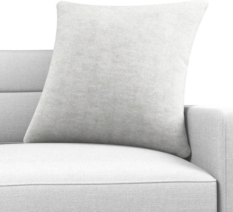 Подушка квадратная «Кортин» софт мрамор белый